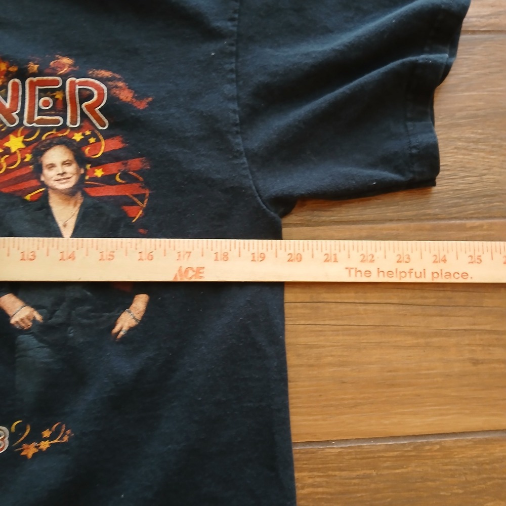 Foreigner Shirt Mens Medium Black Gildan Tour 2008 Band Graphic Short Sleeve - Picture 4 of 8